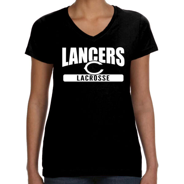 Women's - V-Neck Fine Jersey Tee Thumbnail