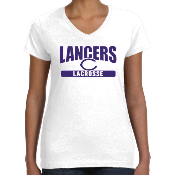 Women's - V-Neck Fine Jersey Tee Thumbnail